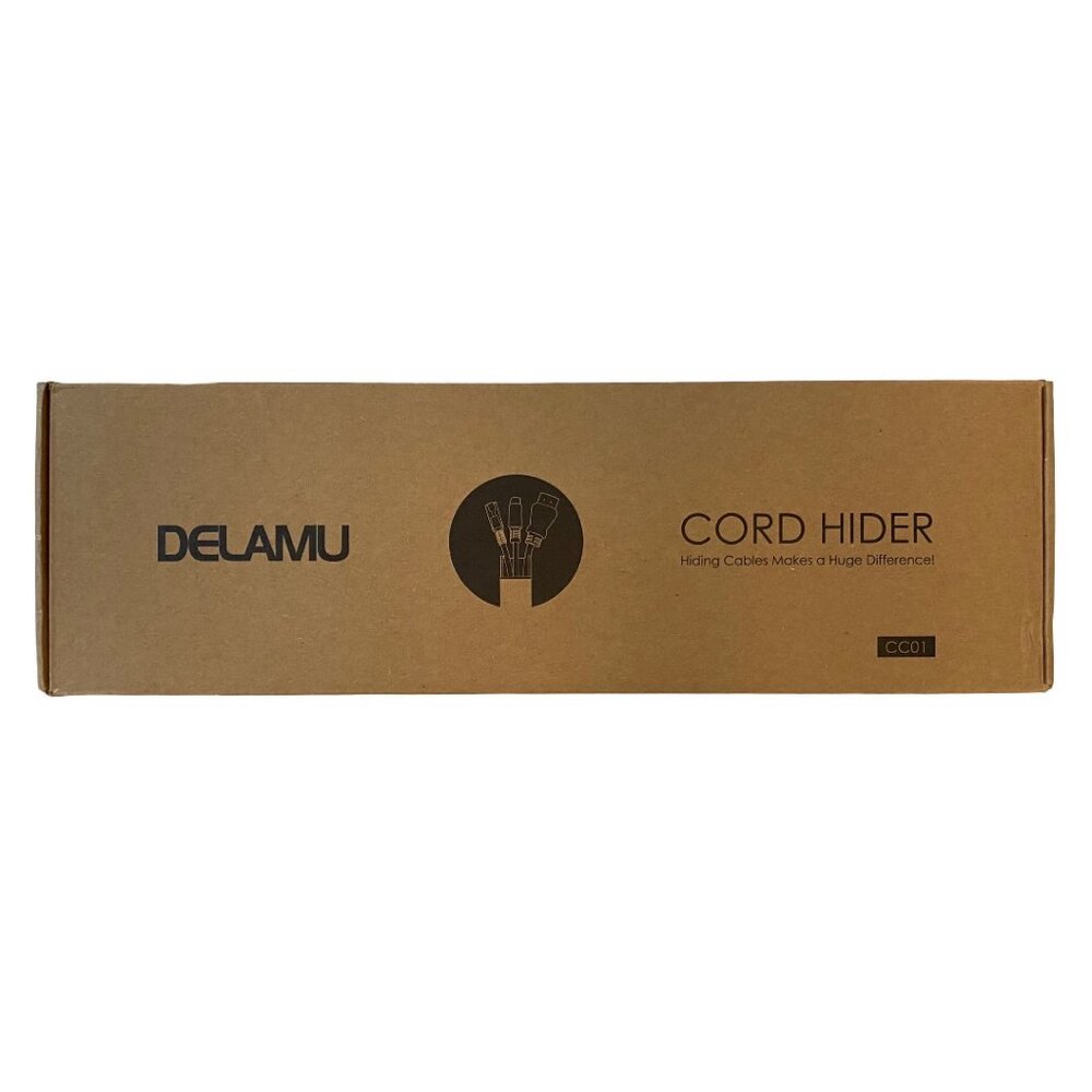 DELAMU Cord Hider / Cord Cover Raceway in White (CC01) New in Box